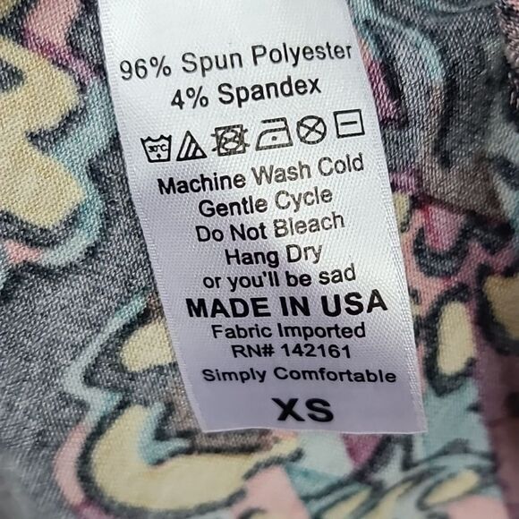 LuLaRoe Ana Maxi Dress XS 2/4 Mustard Floral Long Fit & Flare Short Sleeve Knit - Picture 7 of 8